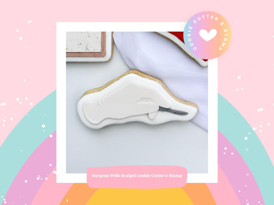 Surgeon With Scalpel Cookie Cutter & Stamp