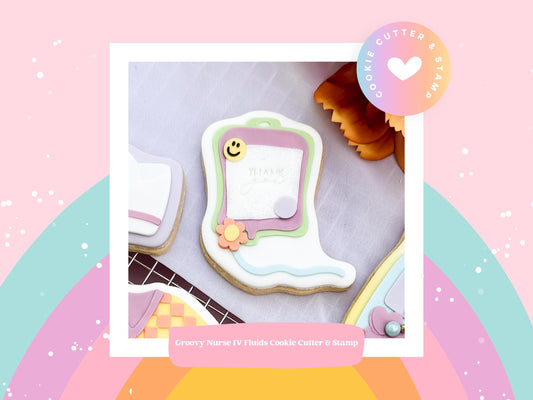 Groovy Nurse IV Fluids Cookie Cutter & Stamp