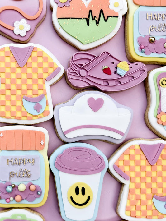 Nurse Hat Cookie Cutter & Stamp