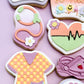 Retro Nurse Stethoscope Cookie Cutter & Stamp