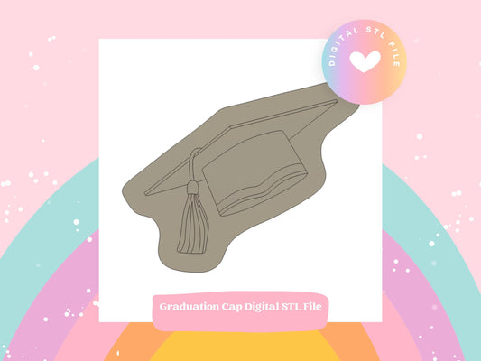 Graduation Cap Digital STL File
