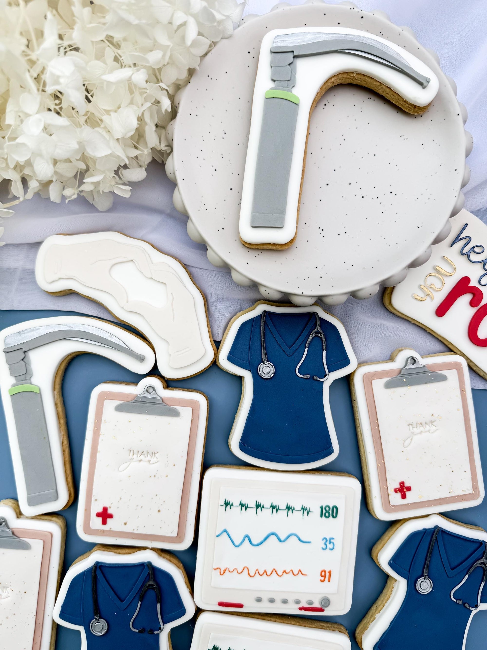 Laryngoscope Cookie Cutter &amp; Stamp