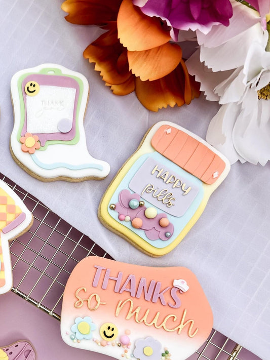 Happy Pills Cookie Cutter & Stamp