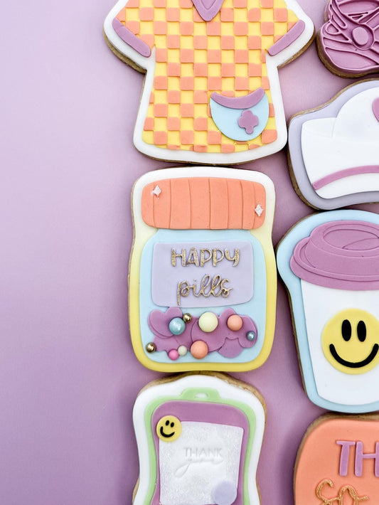 Happy Pills Cookie Cutter & Stamp