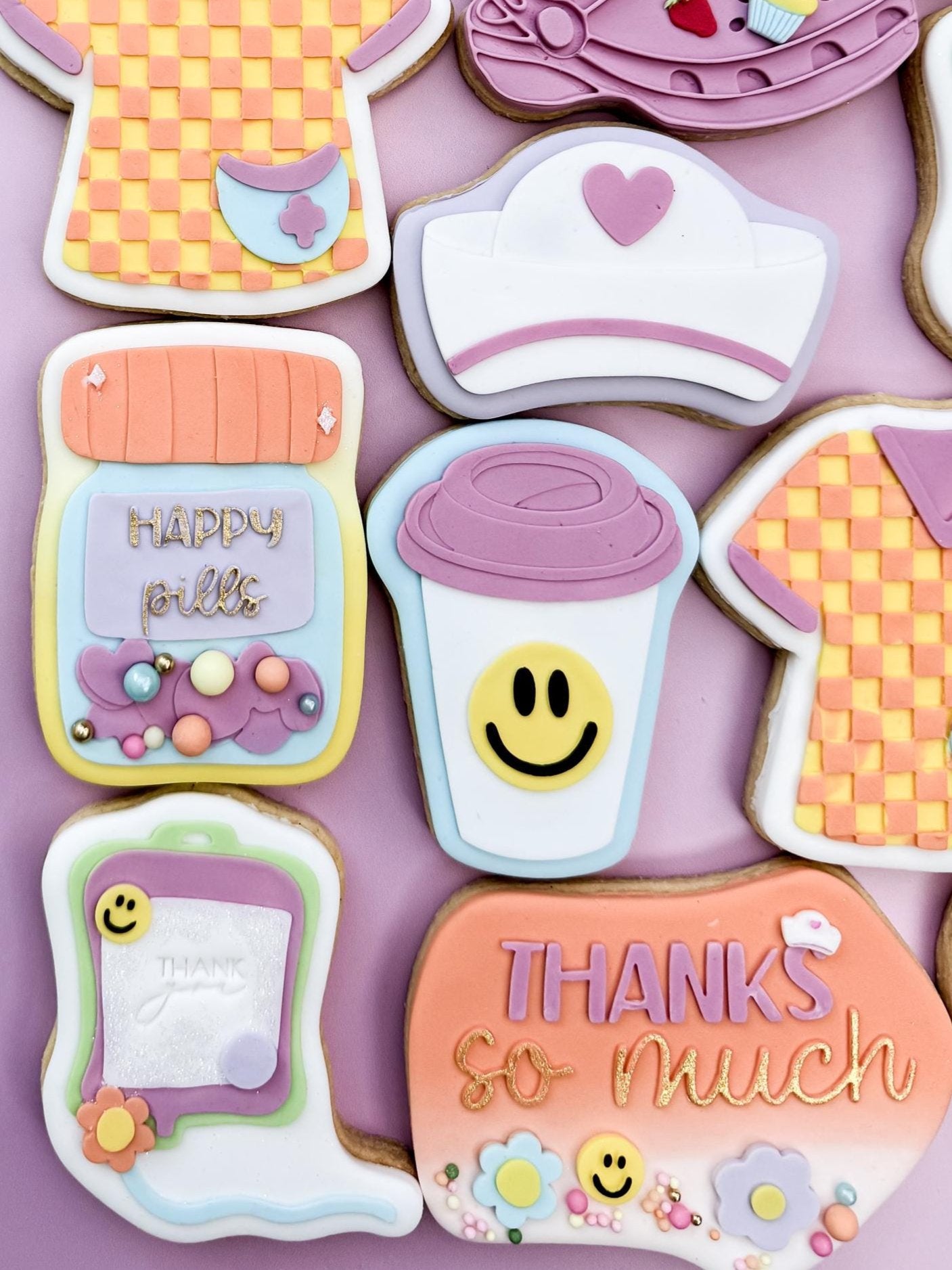 Retro Nurse Fuel Cookie Cutter & Stamp
